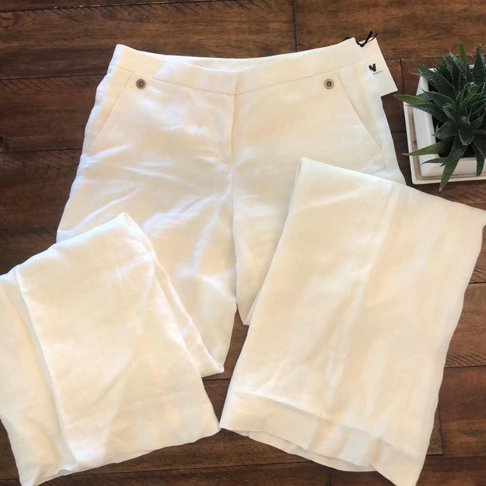 W by Worth linen wide leg pants